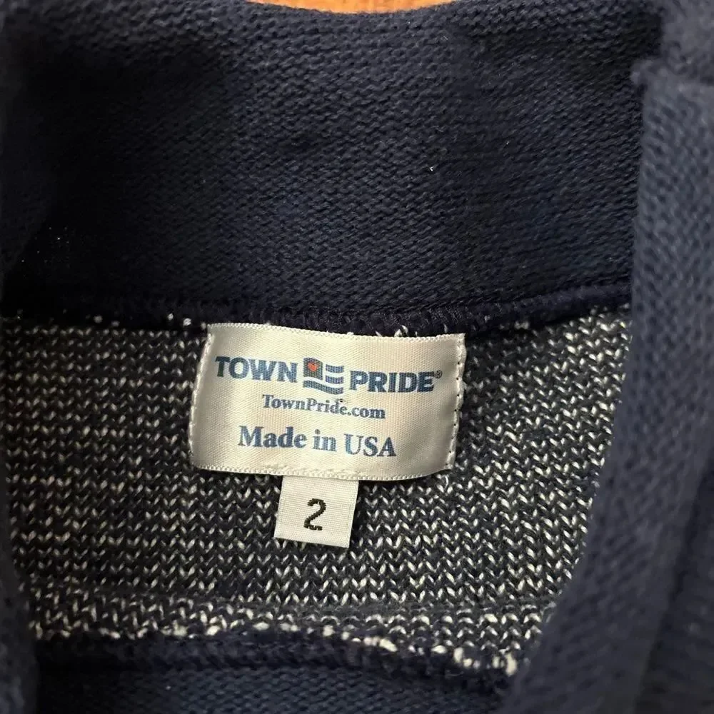 Cape Ann Massachusetts navy knit crewneck sweater